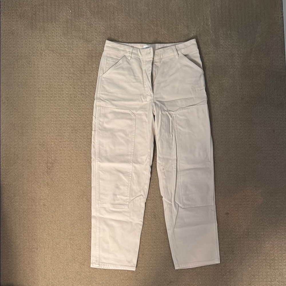 Wilfred Cream Cargo-Style Trousers